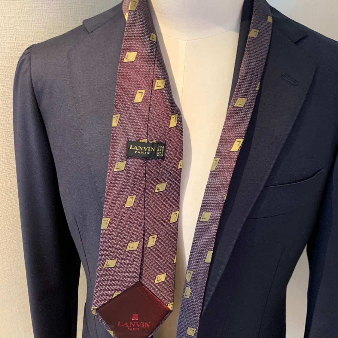 랑방(LANVIN) 모노그램 명품넥타이 A등급 이염존재 상품이미지2