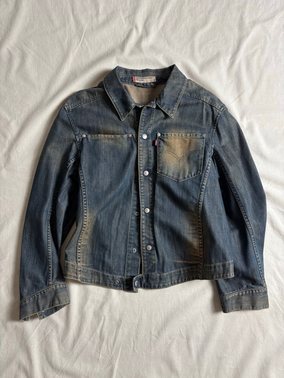 Levi’s 리바이스 엔지니어드 워시드 데님자켓 M 상품이미지1