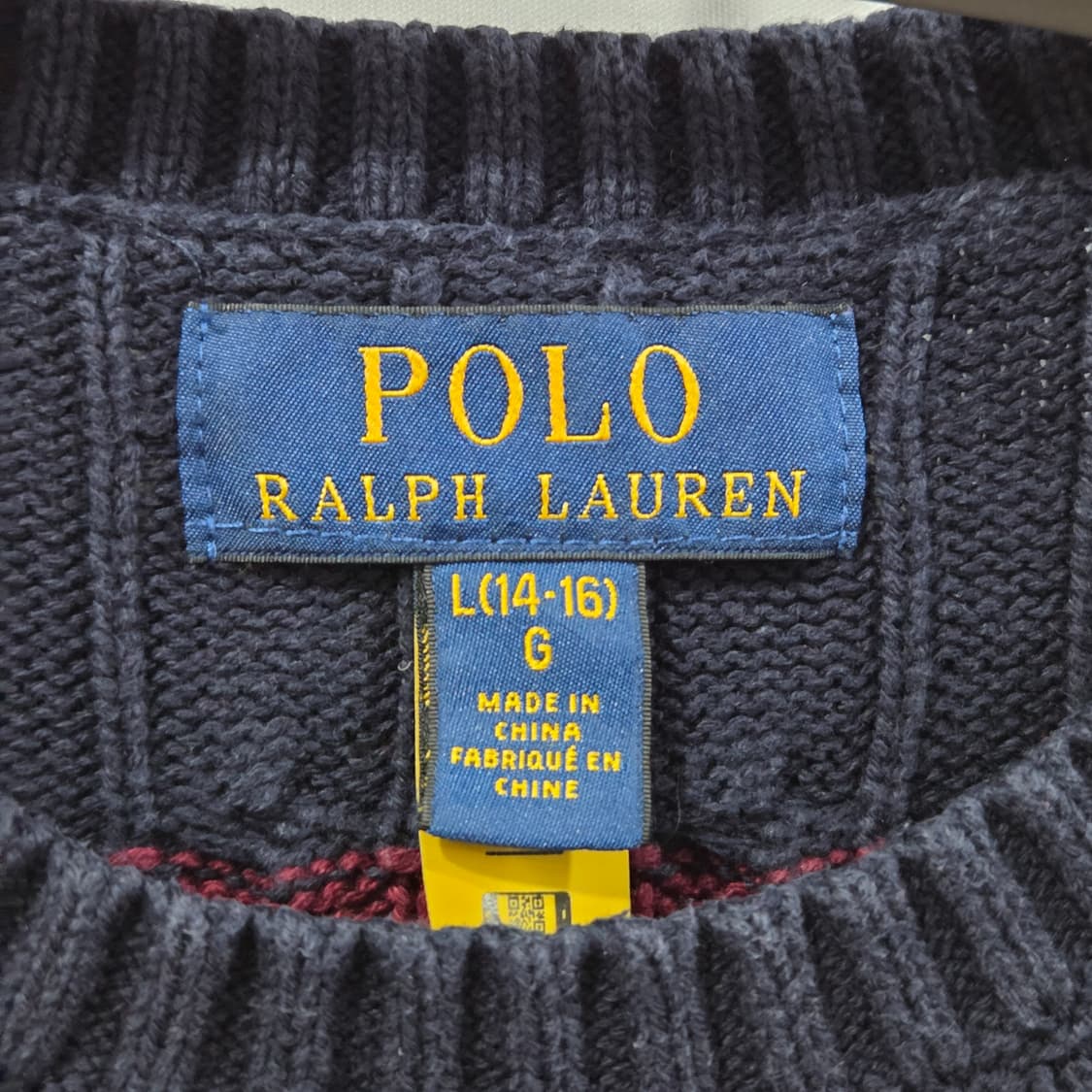 폴로랄프로렌 키즈 케이블 니트 L/14/16 상품이미지3