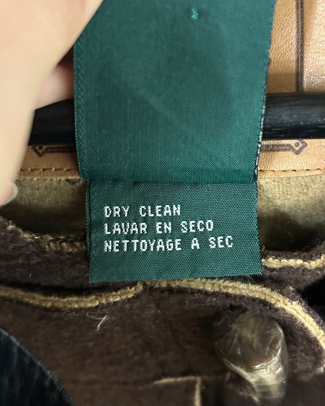 로렌 랄프 로렌 브라운 펠트 울 혼방 후드 더플 코트 상품이미지8