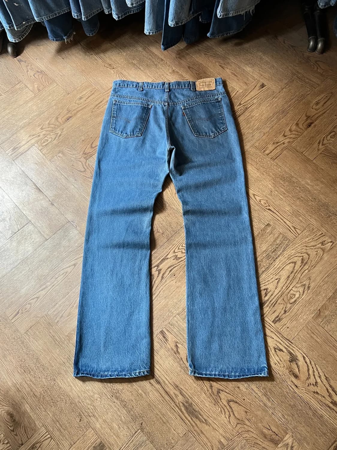 [38]80's 리바이스 USA 20517-0217 오렌지탭 플레어진 상품이미지1