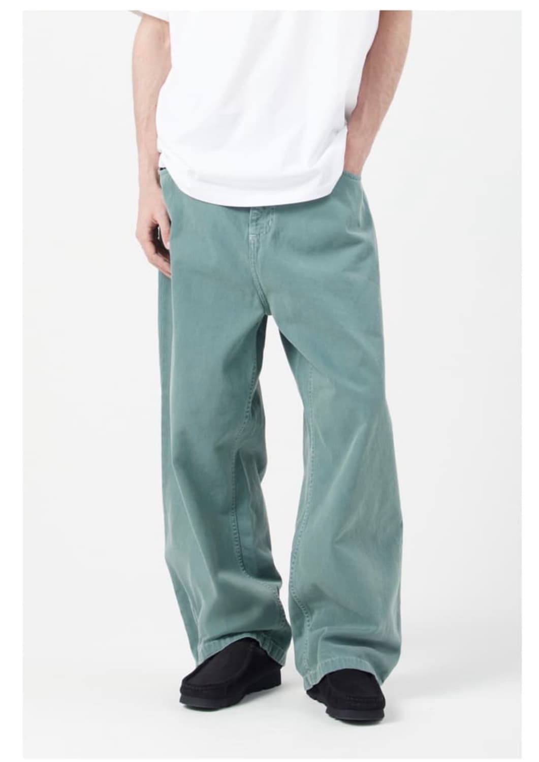 칼하트 wip 브랜든 팬츠 실버 파인 스톤 다이드 xs 상품이미지3