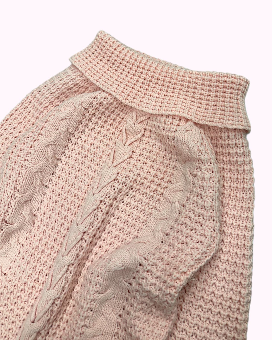 lace-up pink 1-off knit 상품이미지3