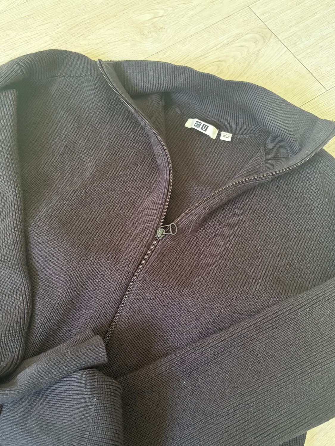 유니클로u 메리노 울 니트 풀집업 L 상품이미지4