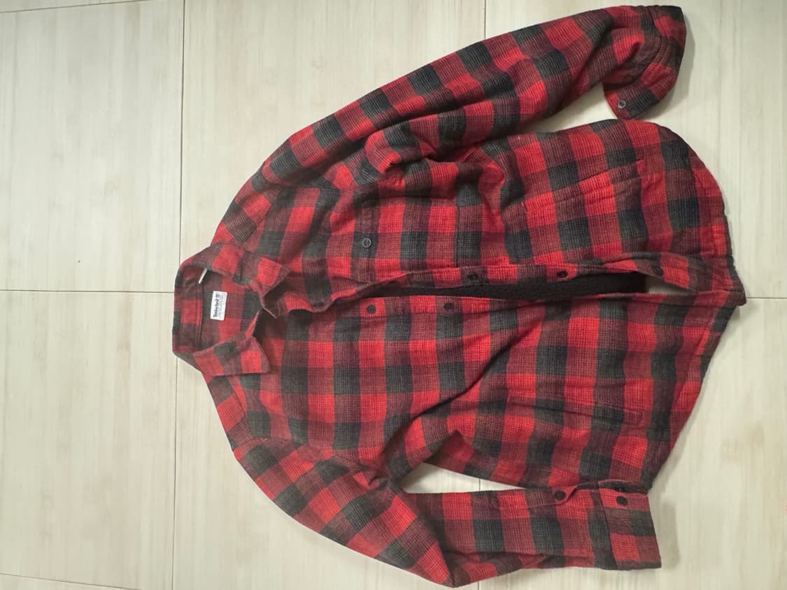팀버렌드 timberland 양털라이닝 체크셔츠 XL 상품이미지1