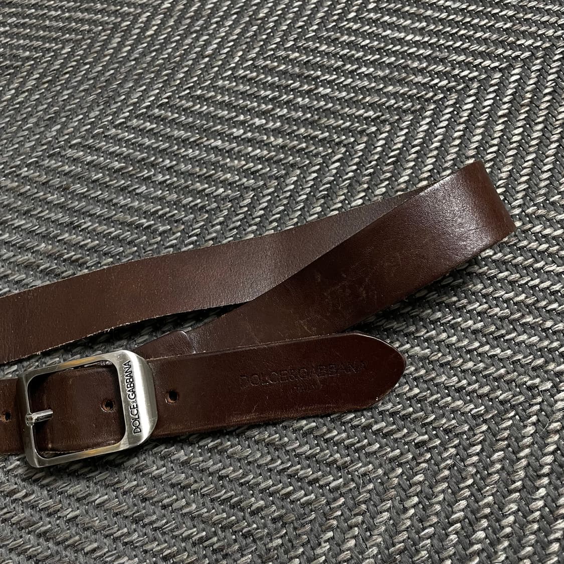 돌체앤가바나 빈티지 브라운 레더 벨트y 4857 상품이미지3