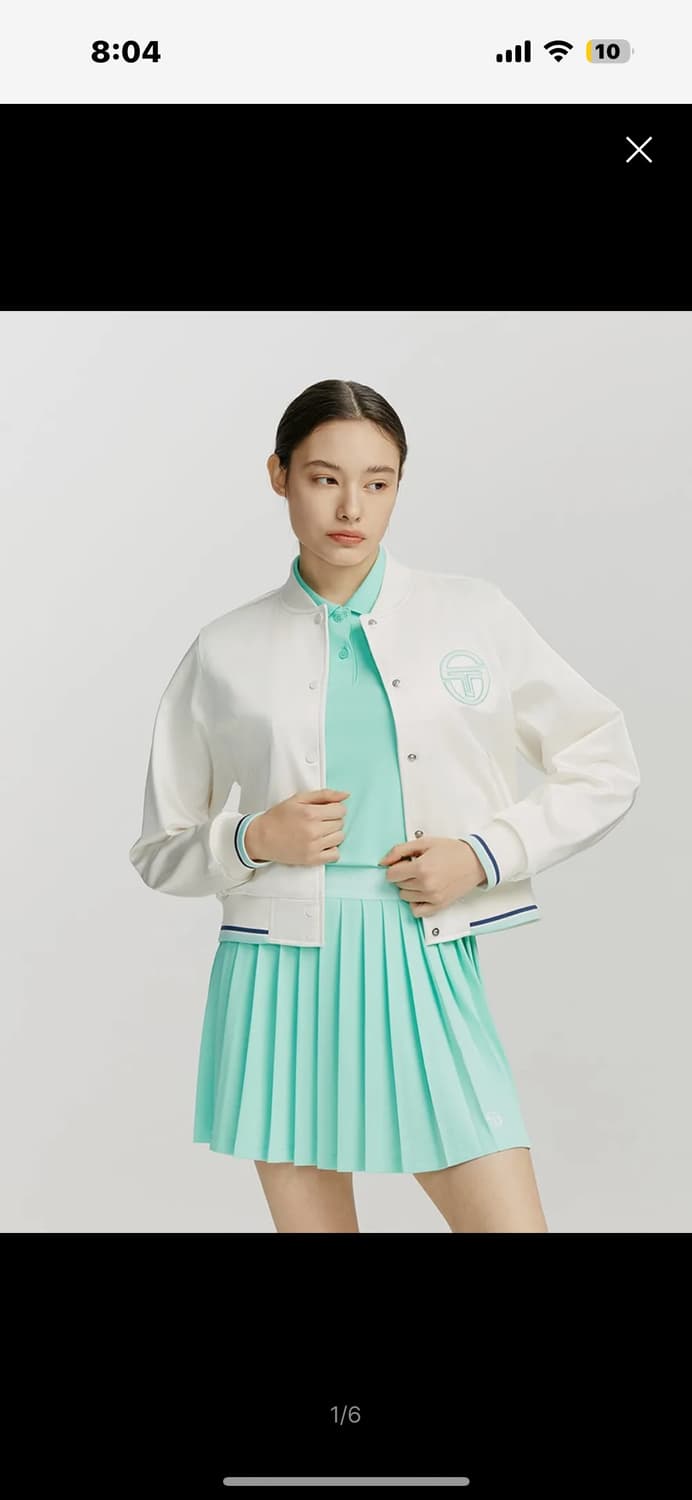 세르지오타키니 프레피 사틴 바시티 자켓 상품이미지1