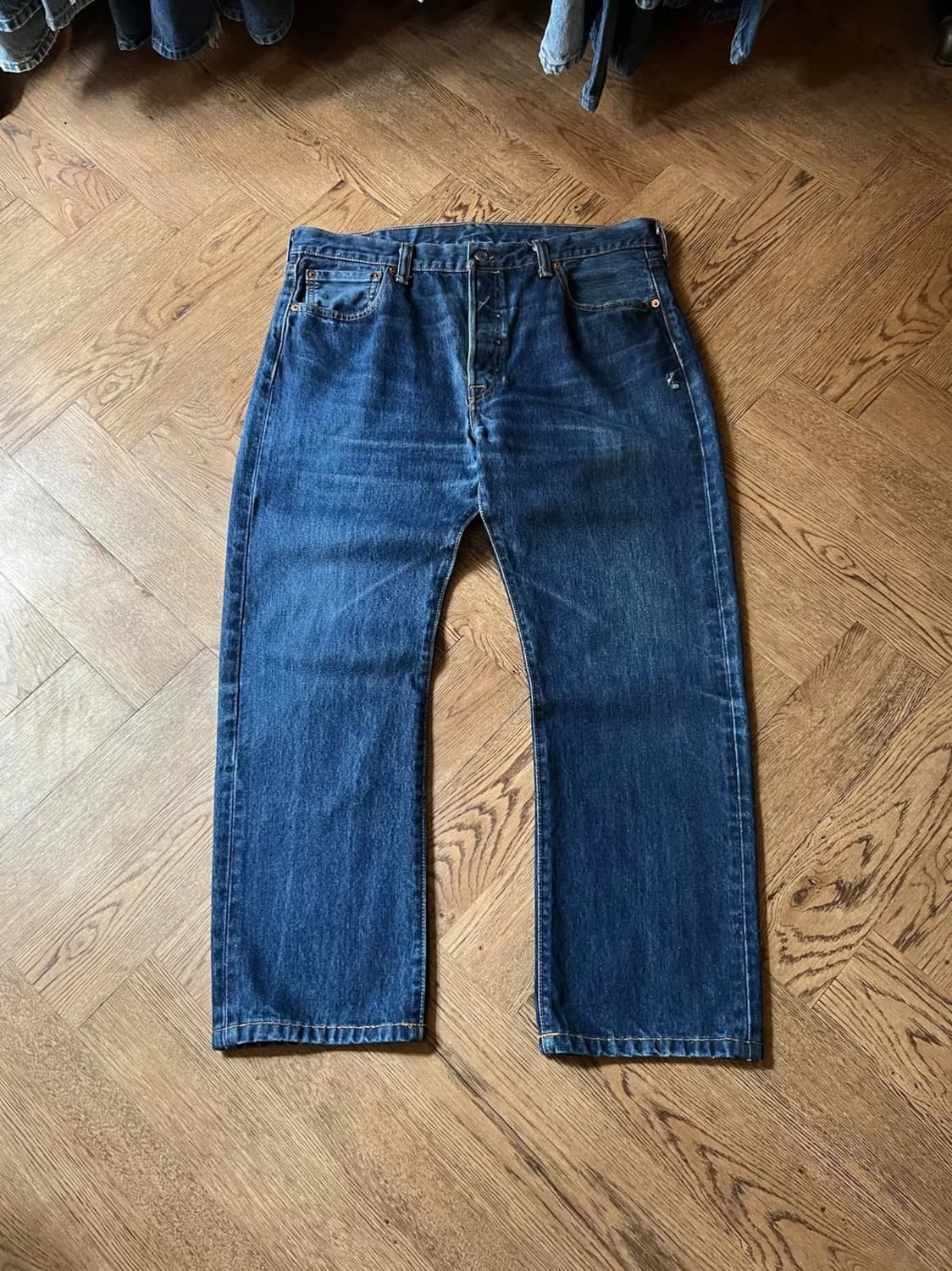 [36]리바이스 501 빈티지 워싱 스트레이트 데님 팬츠 상품이미지1