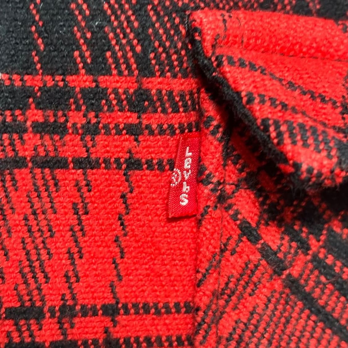 LEVI'S 폴란넬 체크 웨스턴 셔츠 레드 M 상품이미지2