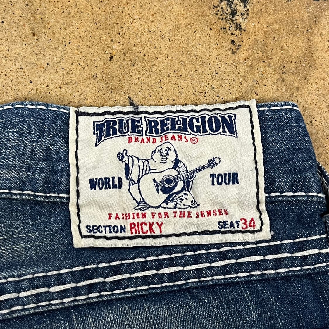 [정품/33] 트루릴리젼 스티치 데님 청바지 b16 상품이미지6
