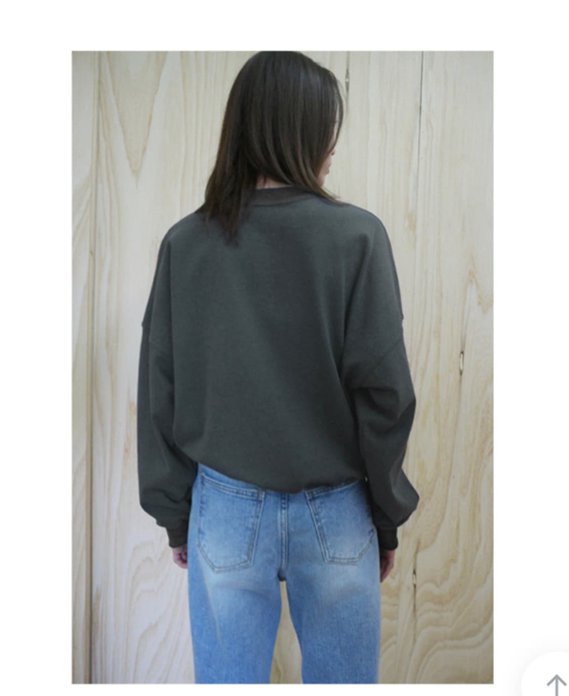 에프터먼데이 로아 맨투맨 tiche cotton mtm 차콜 스웻셔츠 상품이미지5