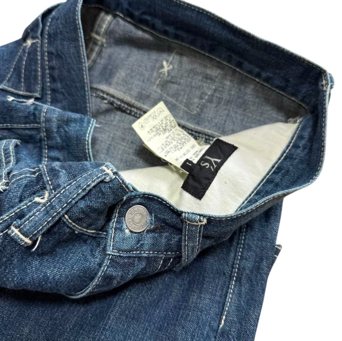 요지야마모토 비대칭 데님 팬츠 상품이미지8