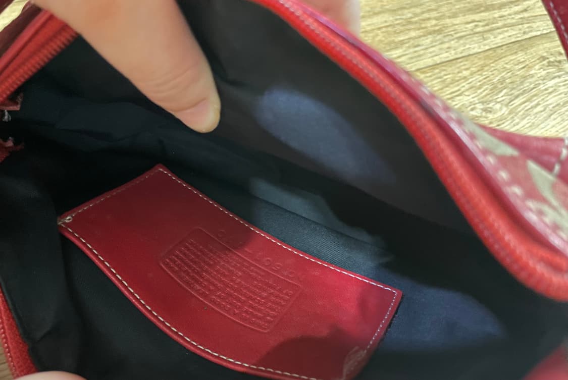 COACH 코치 레드 숄더백 토트백 가방 대장 상품이미지4