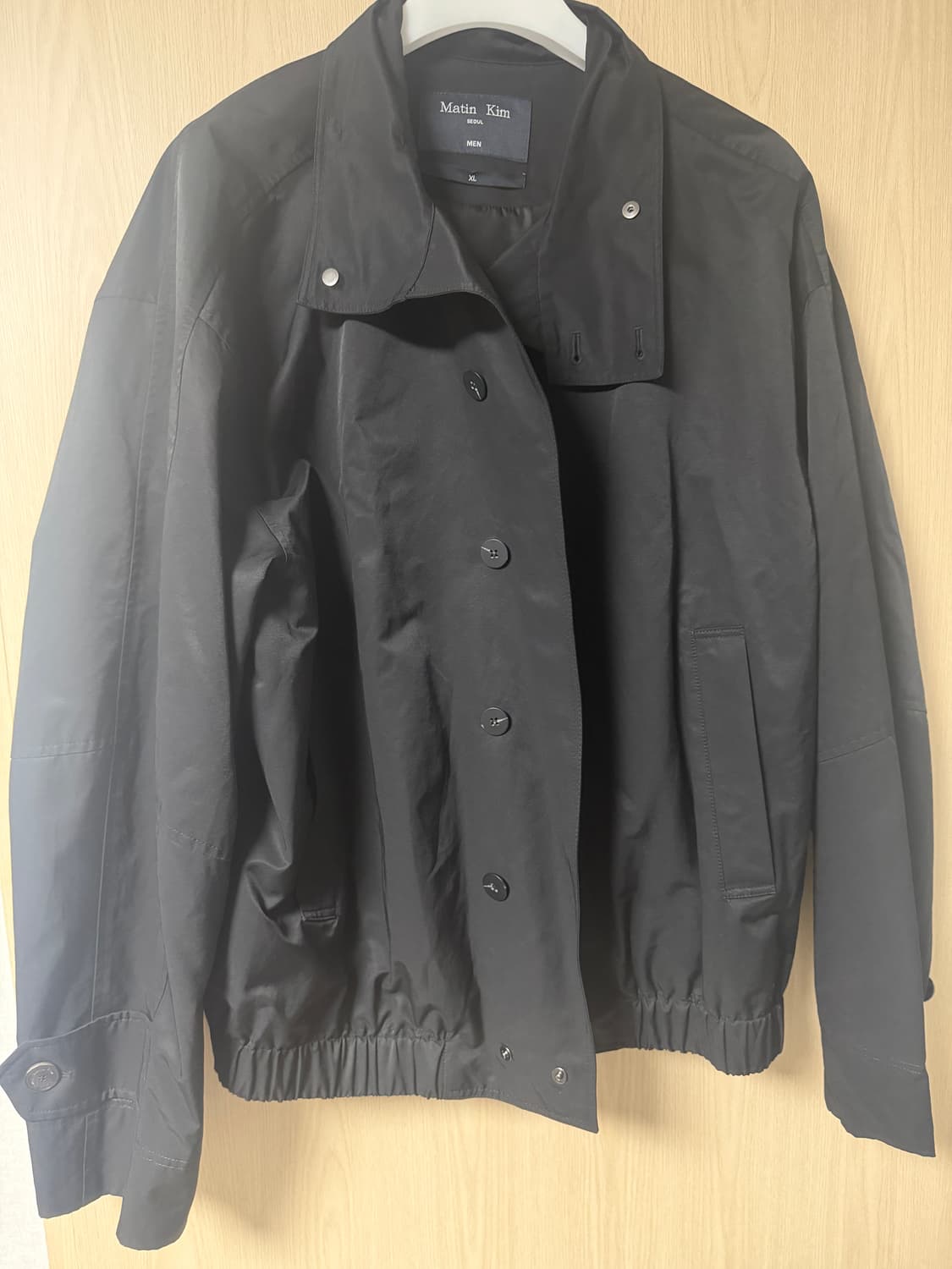 마뗑킴 트렌치 점퍼 블랙 XL 상품이미지2