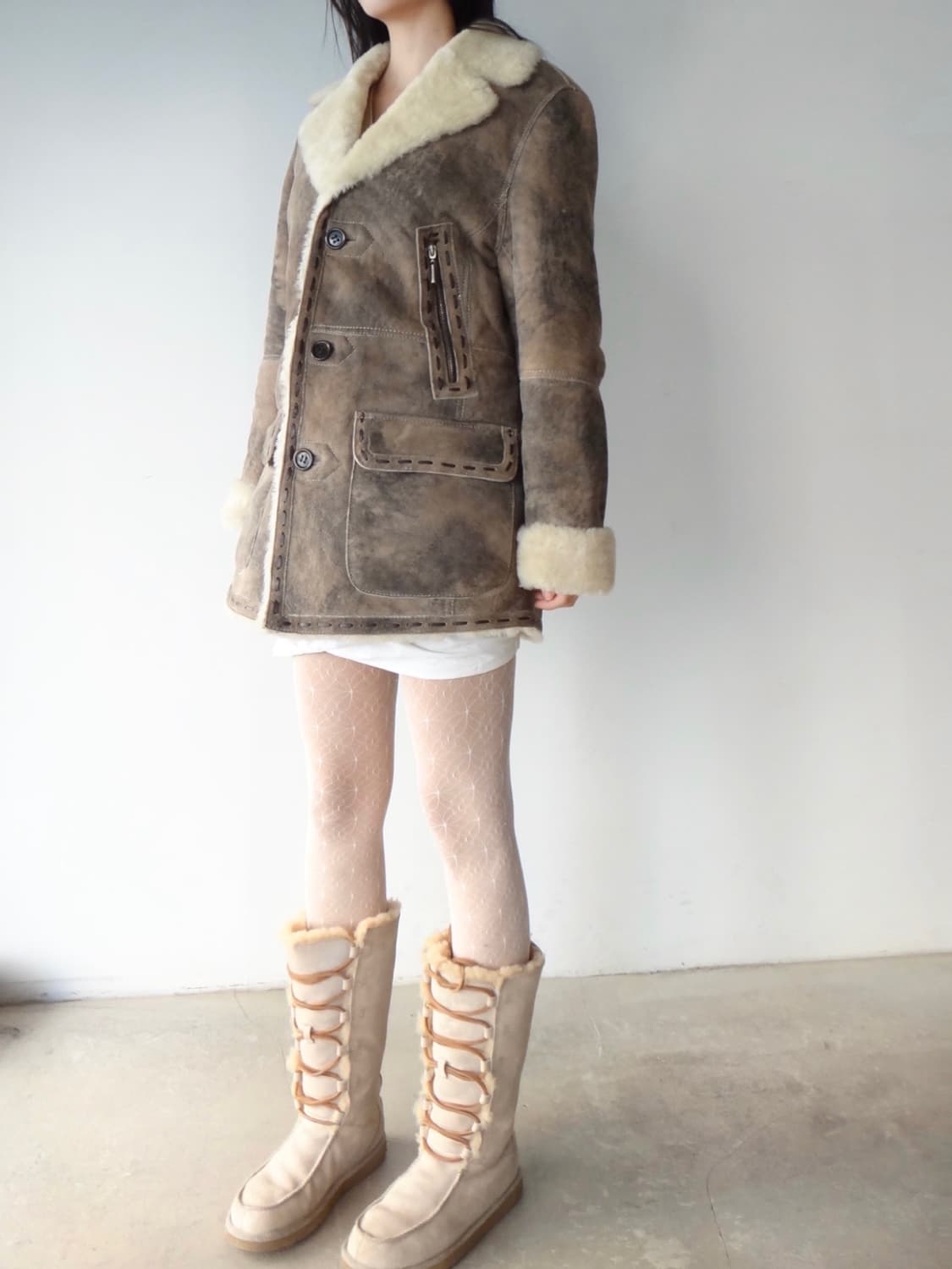 Indian stitch muston / beige 상품이미지5