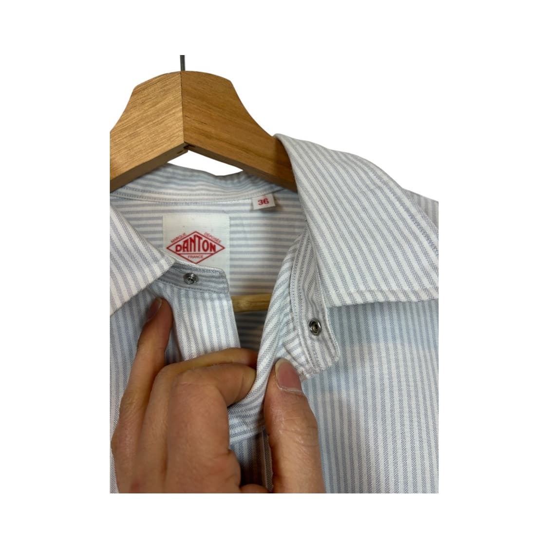 DANTON 스트라이프 롱 셔츠 원피스 SIZE 36 상품이미지3