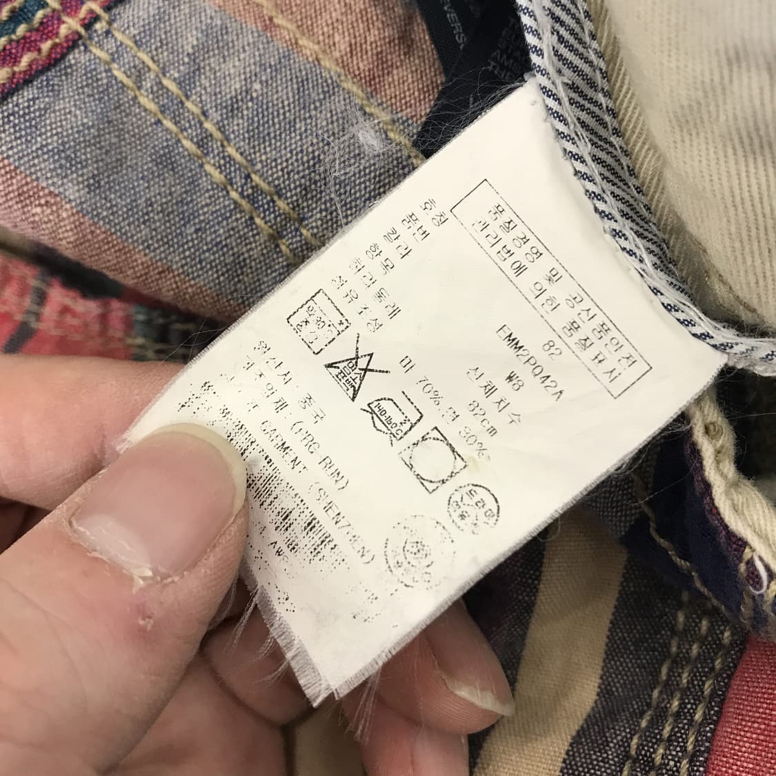 타미힐피거 린넨 카고반바지 [32-33인치] 상품이미지5