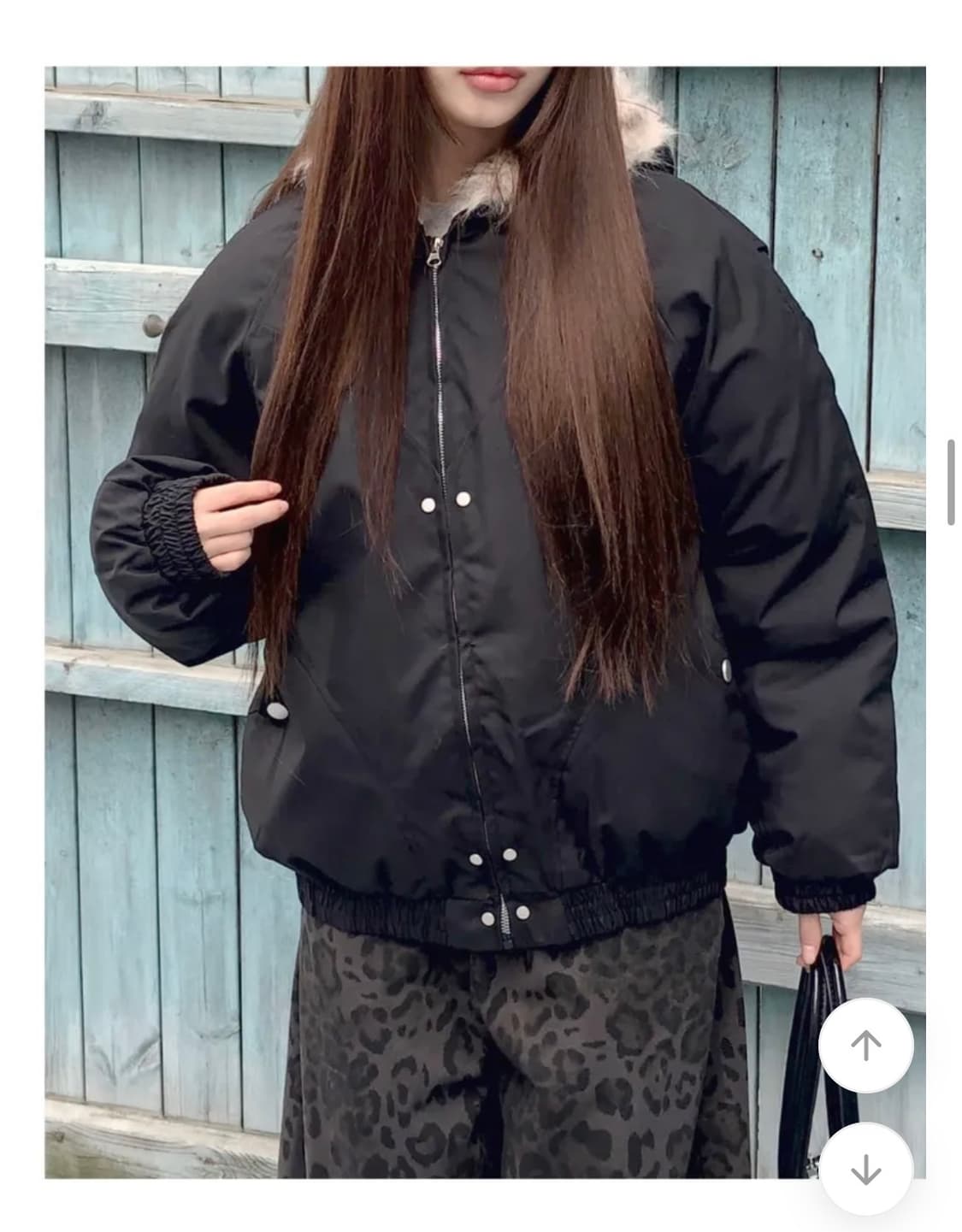 원더원더 퍼 후드 패딩 점퍼 상품이미지2