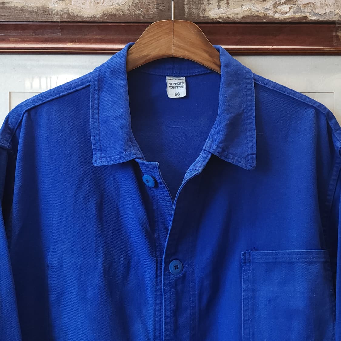 60s 프렌치 워크자켓 프렌치자켓 블루 워크자켓 56 상품이미지4