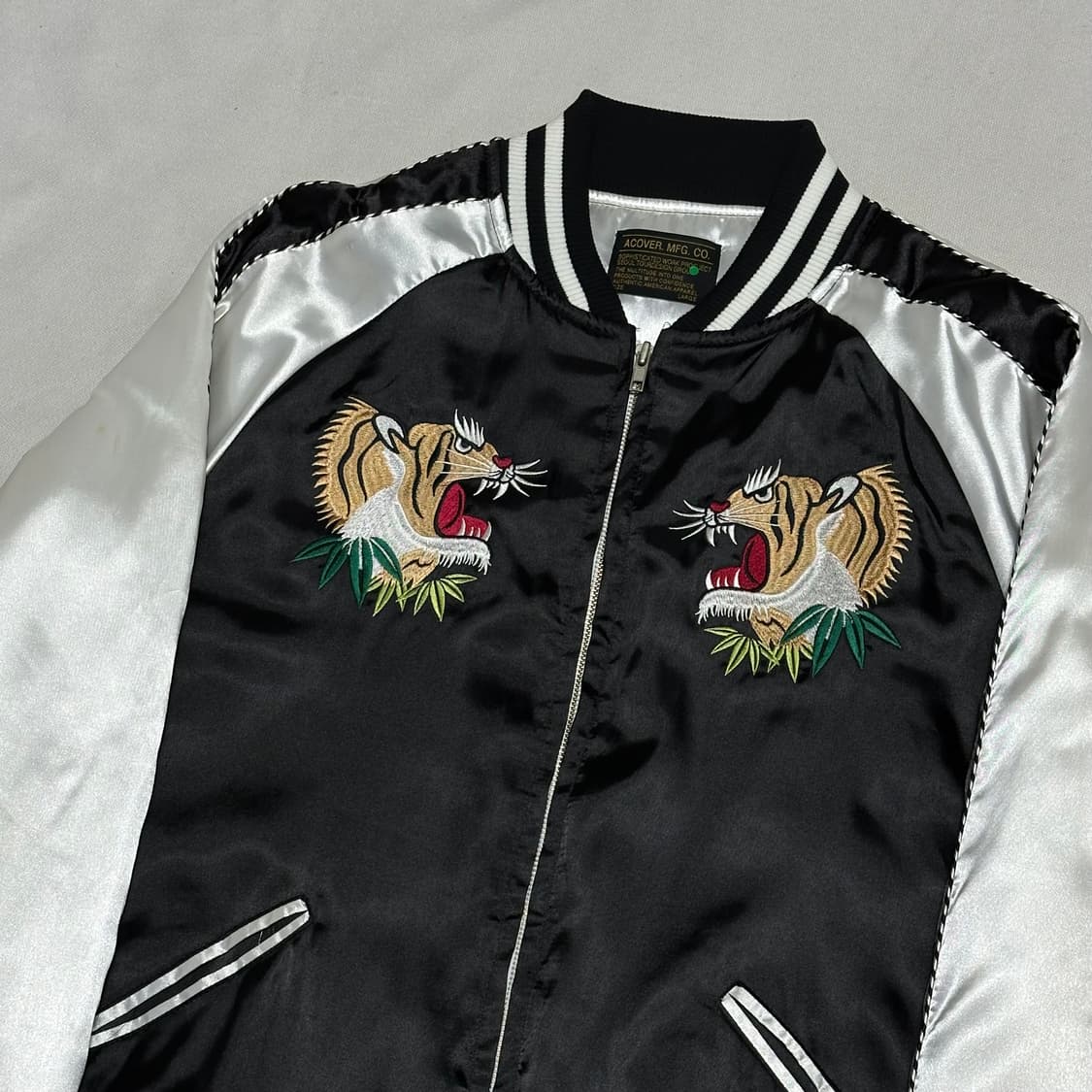 L VTG 호랑이, 봉황 자수 불루종 스카쟌 상품이미지1