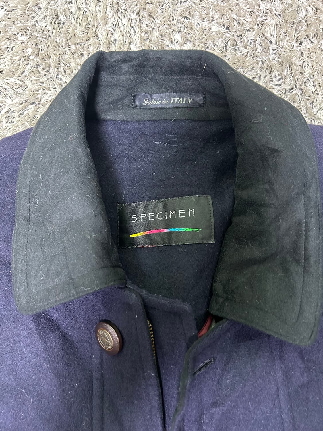 일본판 캐시미어 카라 투톤 코트 사이즈 105~110 상품이미지3