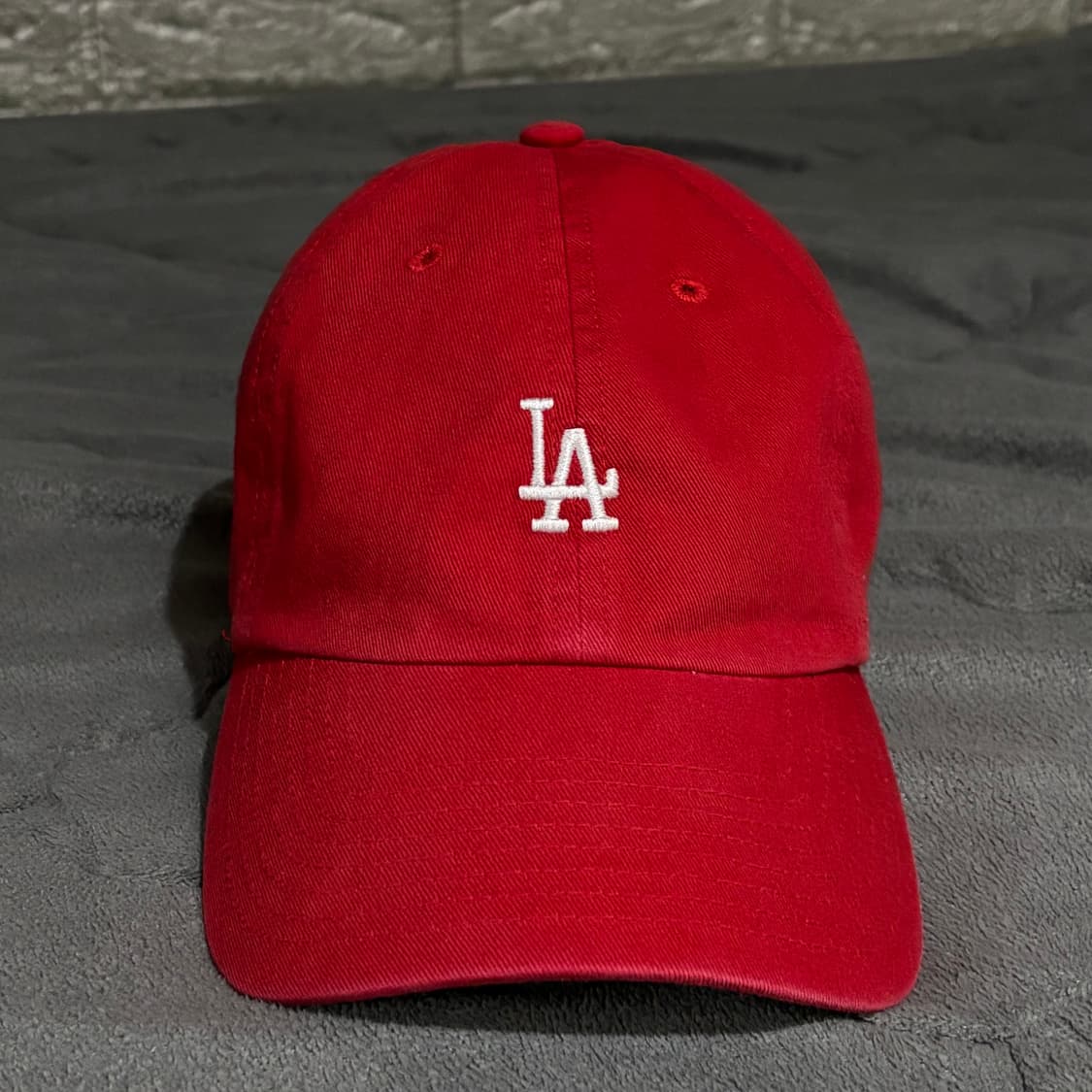 47브랜드 MLB 뉴욕양키스 스몰로고 볼캡 모자 레드 상품이미지2