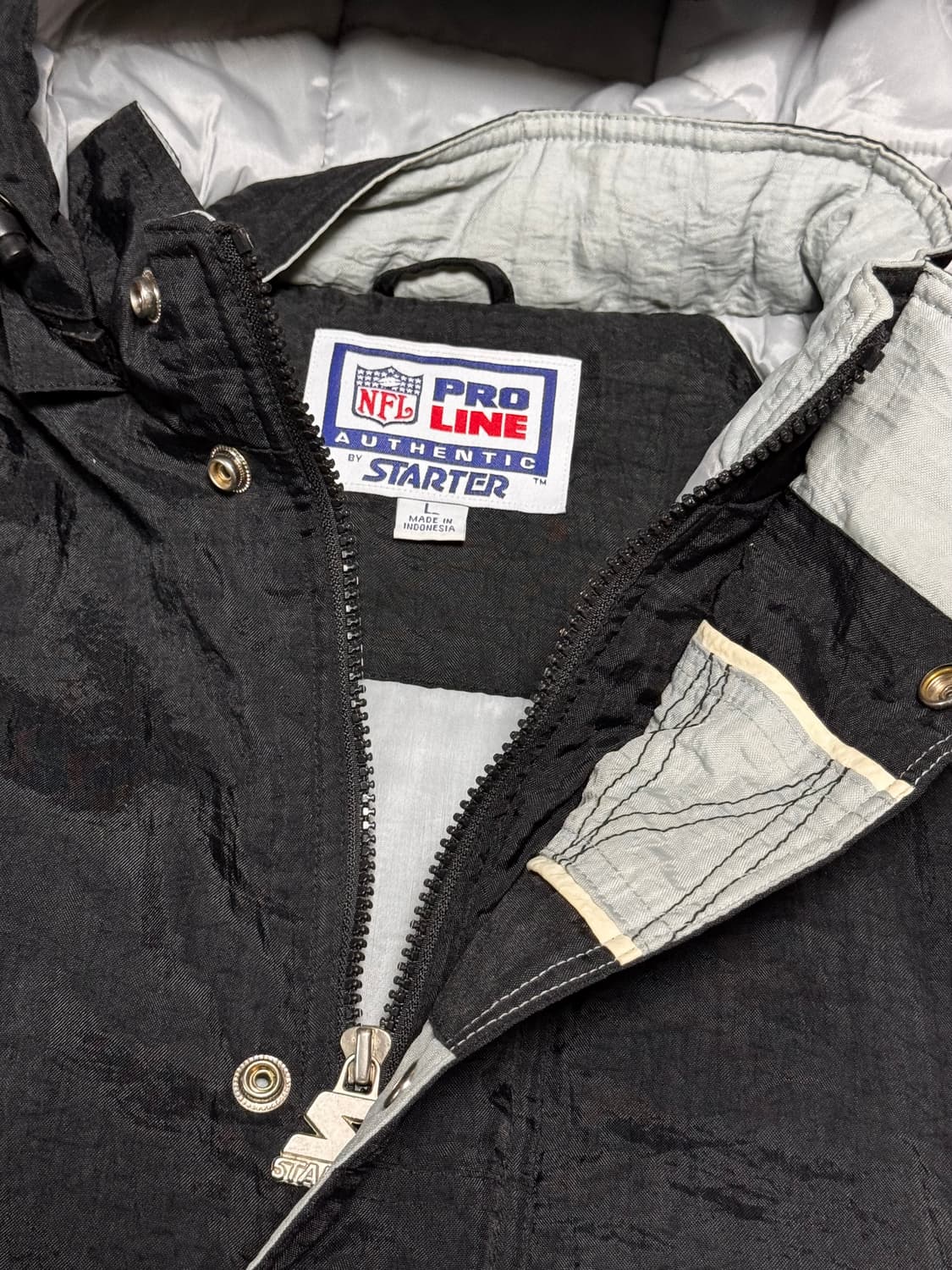  스타터 90s NFL 데드스탁 레이더스 오버핏 아노락 파카 상품이미지6