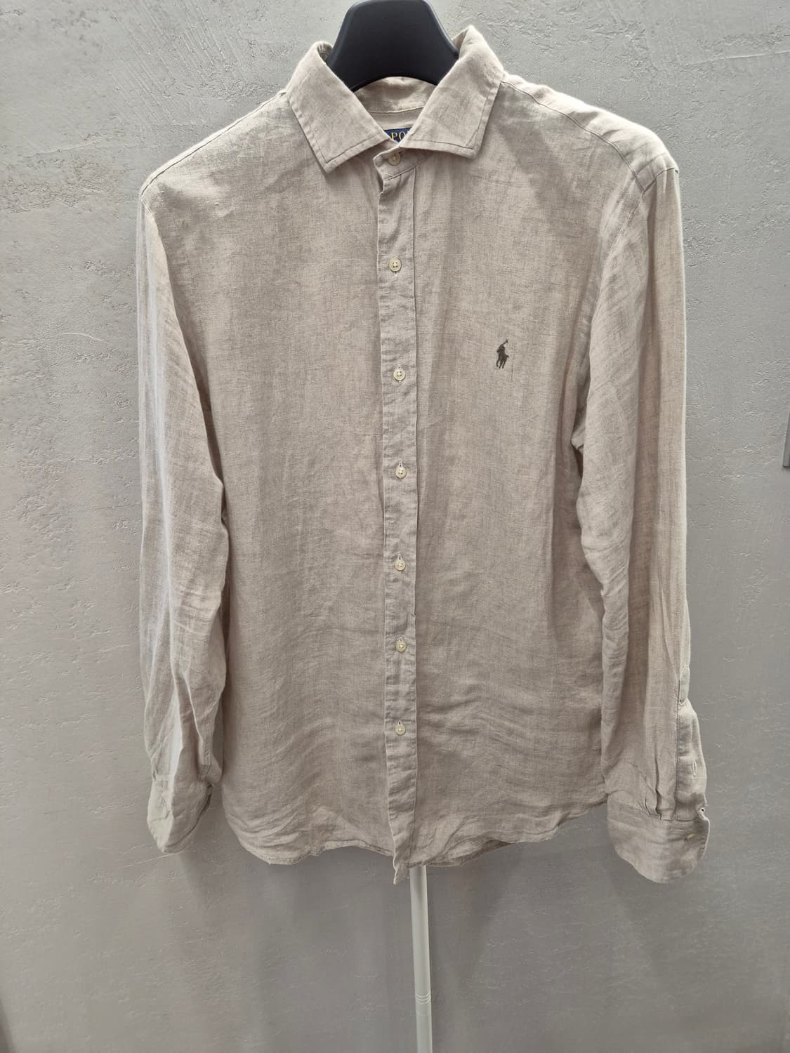 폴로랄프로렌 베이지셔츠 카키로고 L 상품이미지2
