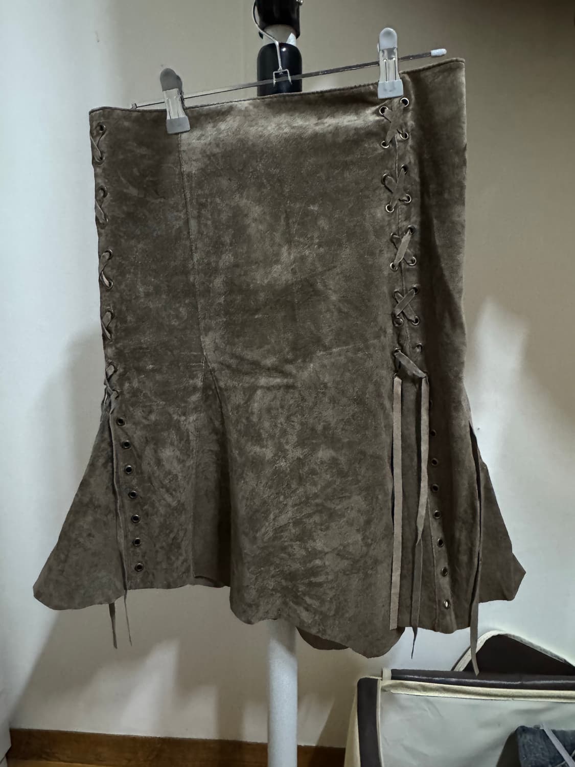 스웨이드 스커트 상품이미지1