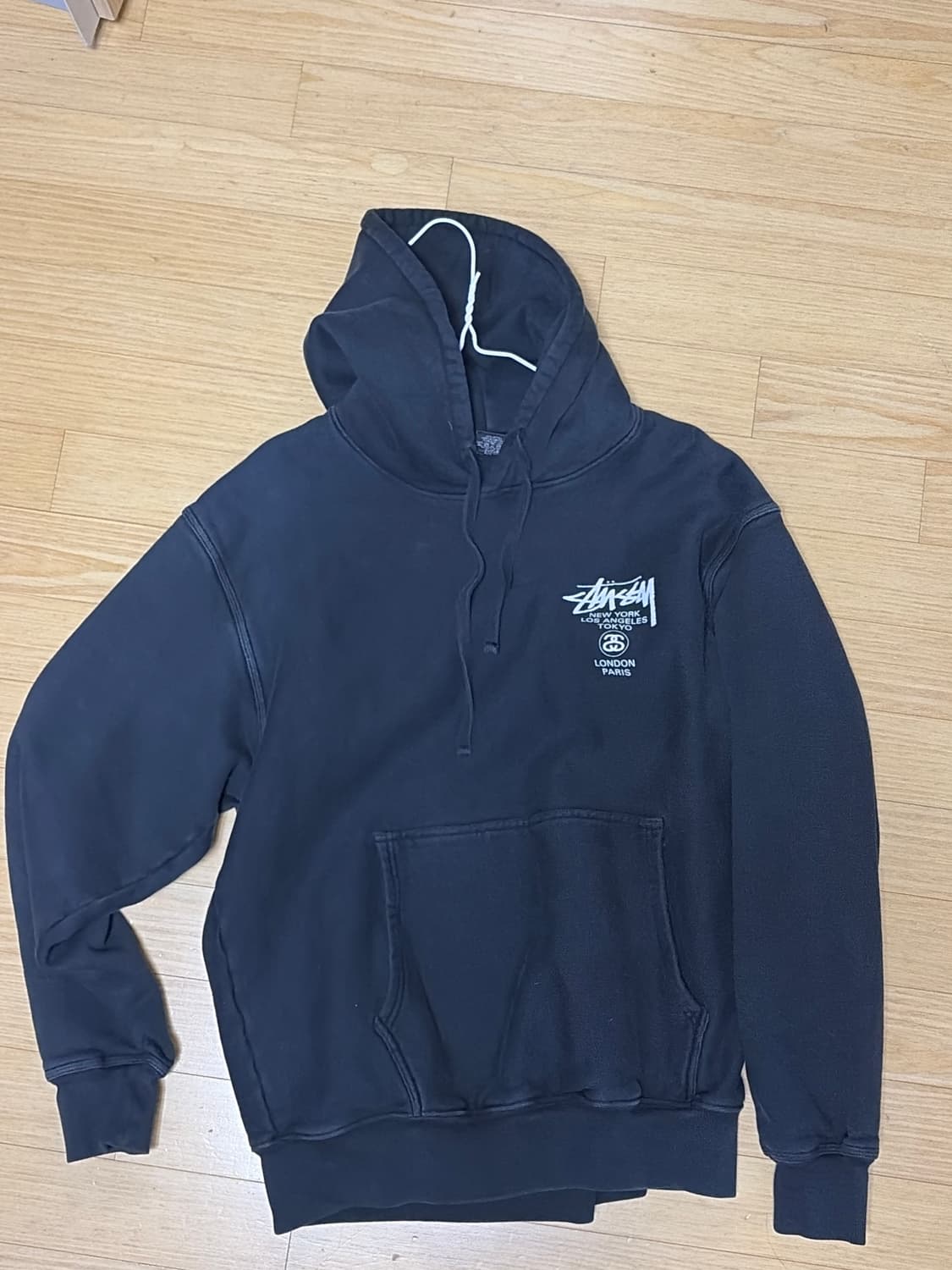 스투시 월드투어 후드 블랙 2023 상품이미지2