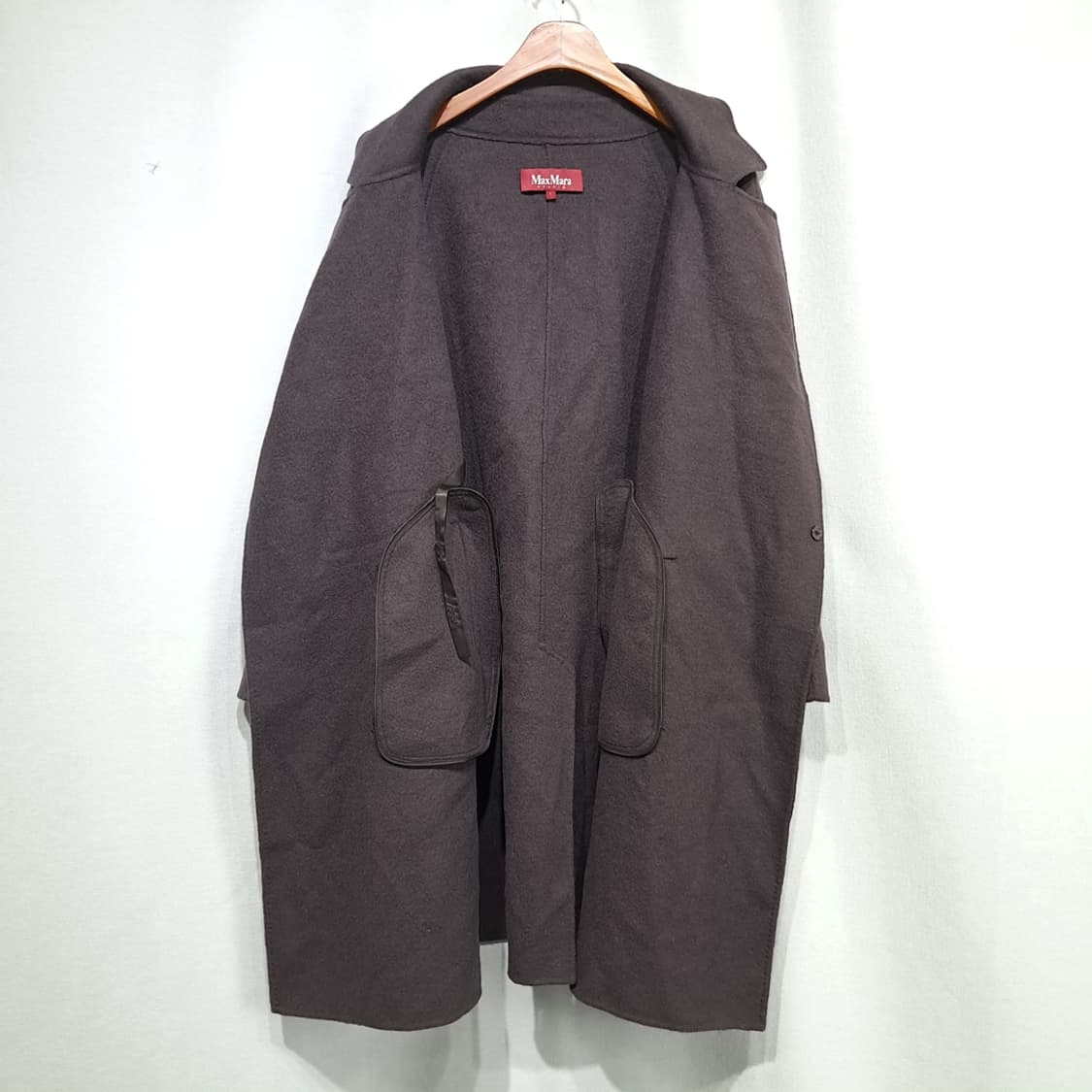 CL226 L 막스마라스튜디오 울캐시미어 브라운 코트 상품이미지3