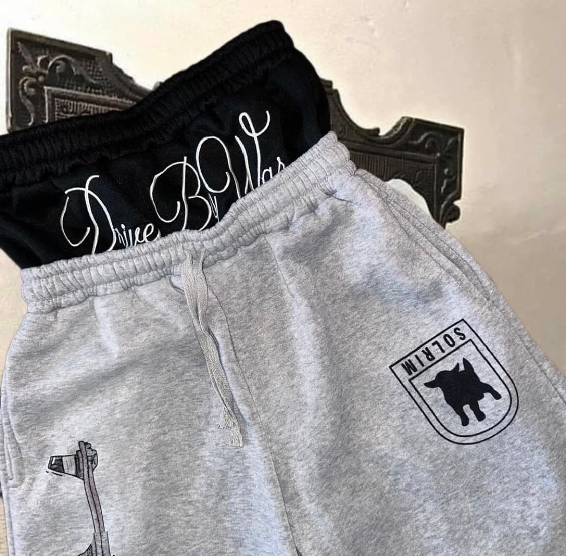 Sagging double waist wide pants 상품이미지2