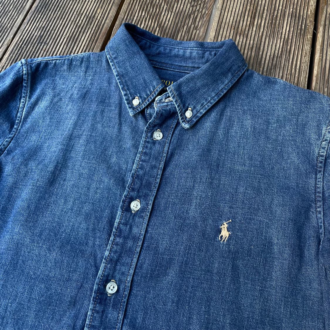 폴로 신형 인디고 데님 셔츠 상품이미지2