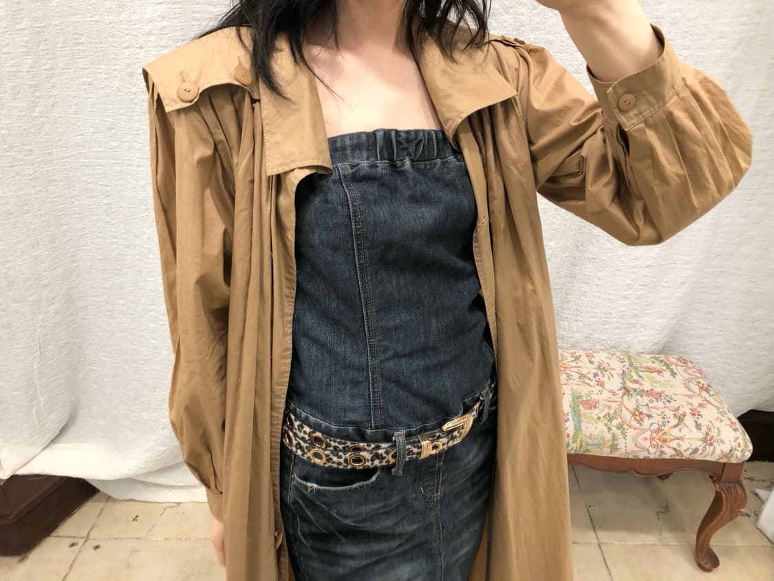 Heart pockets denim ops 상품이미지3