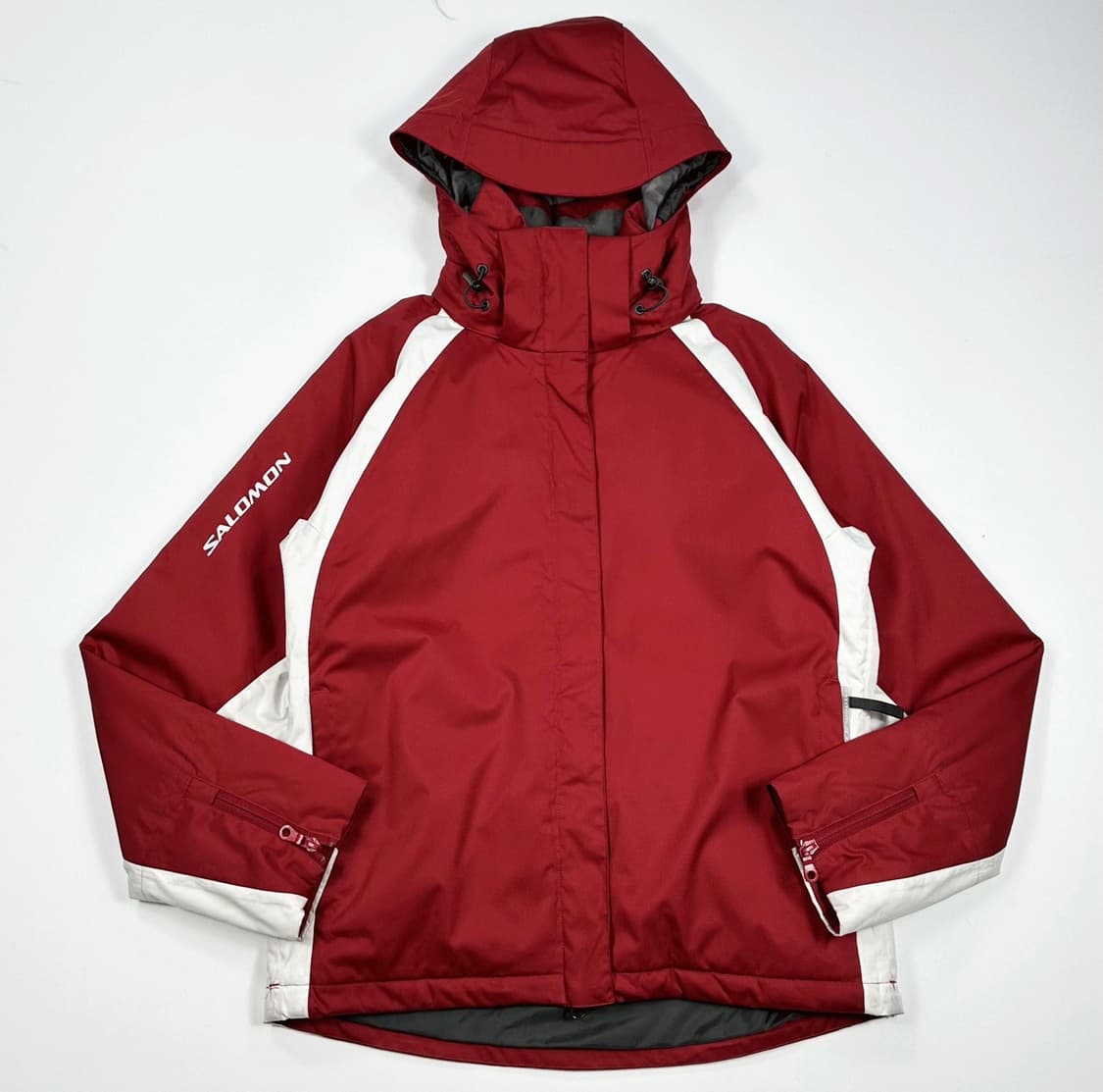 살로몬 레트로 풀오버 레드 투웨이 바람막이 점퍼 (M) 상품이미지2