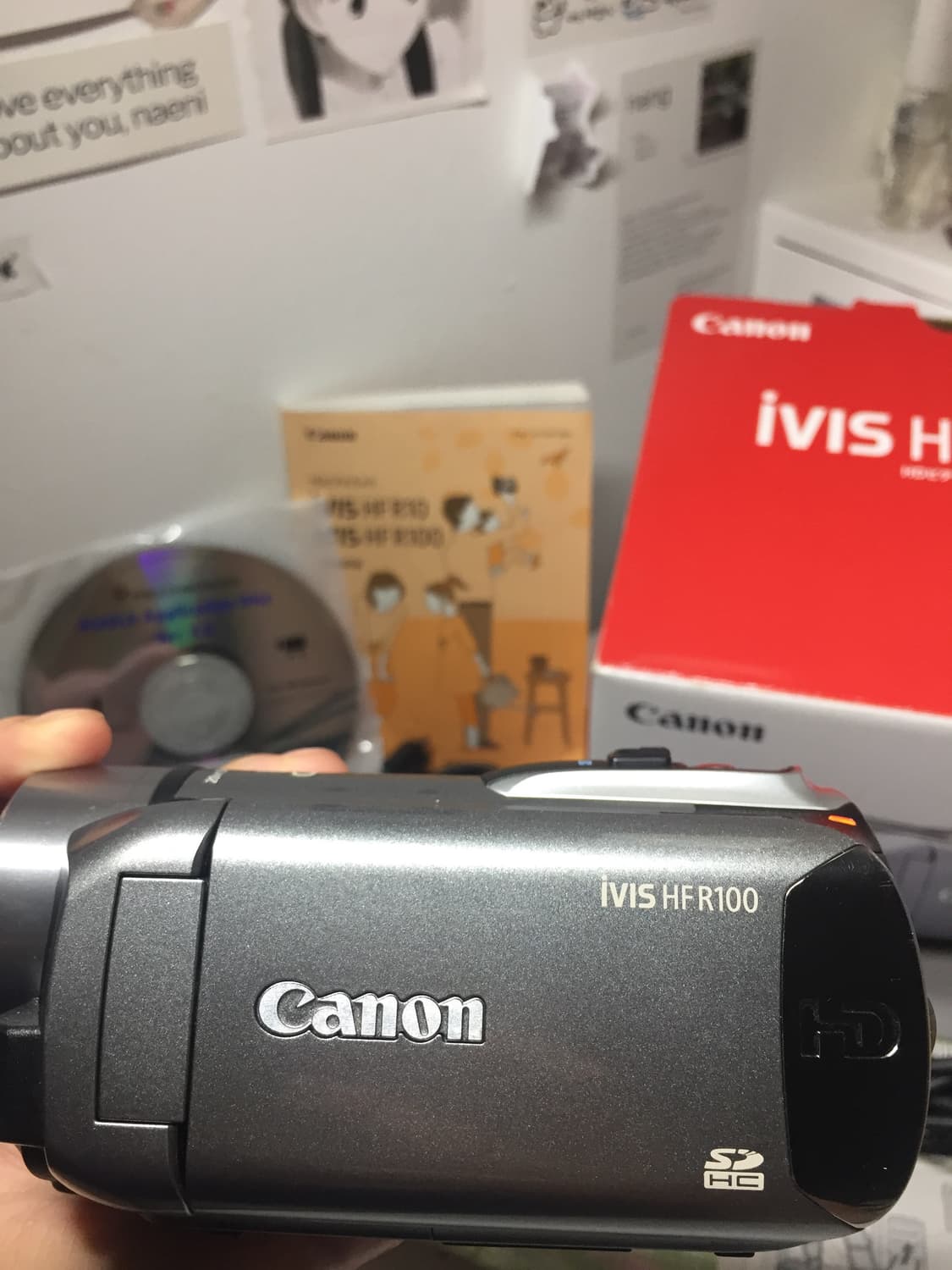 <거의 새상품> Canon ivis hf r100 캐논 캠코더 풀박스✨ 상품이미지3