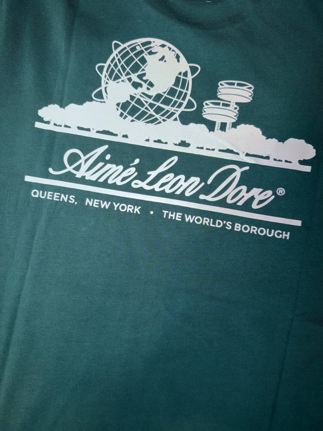 에임레온도르 유니온스피어 로고 반팔 그린 L 상품이미지2