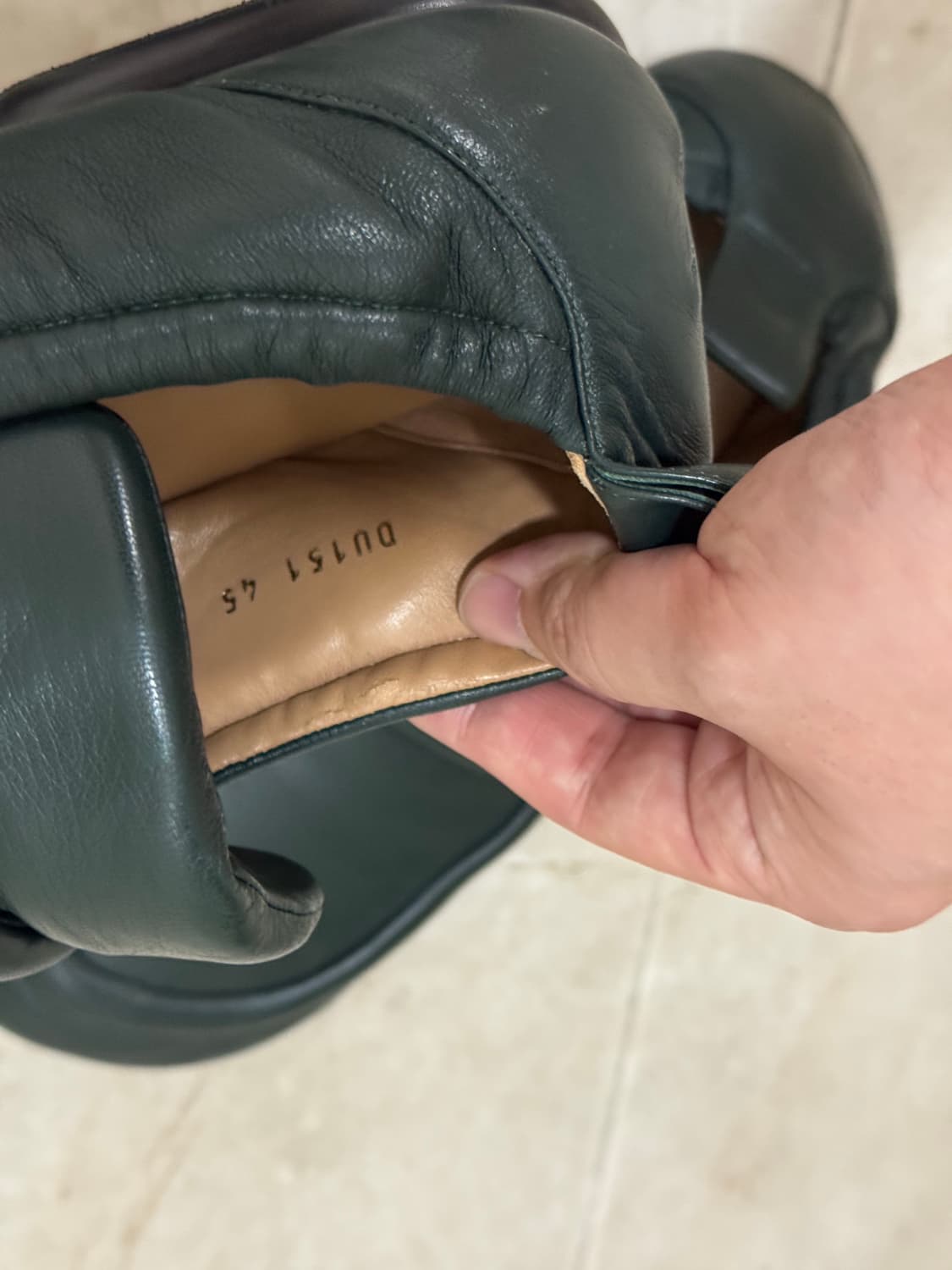 드리스반노튼 패디드 로퍼 다크그린 45사이즈 상품이미지8