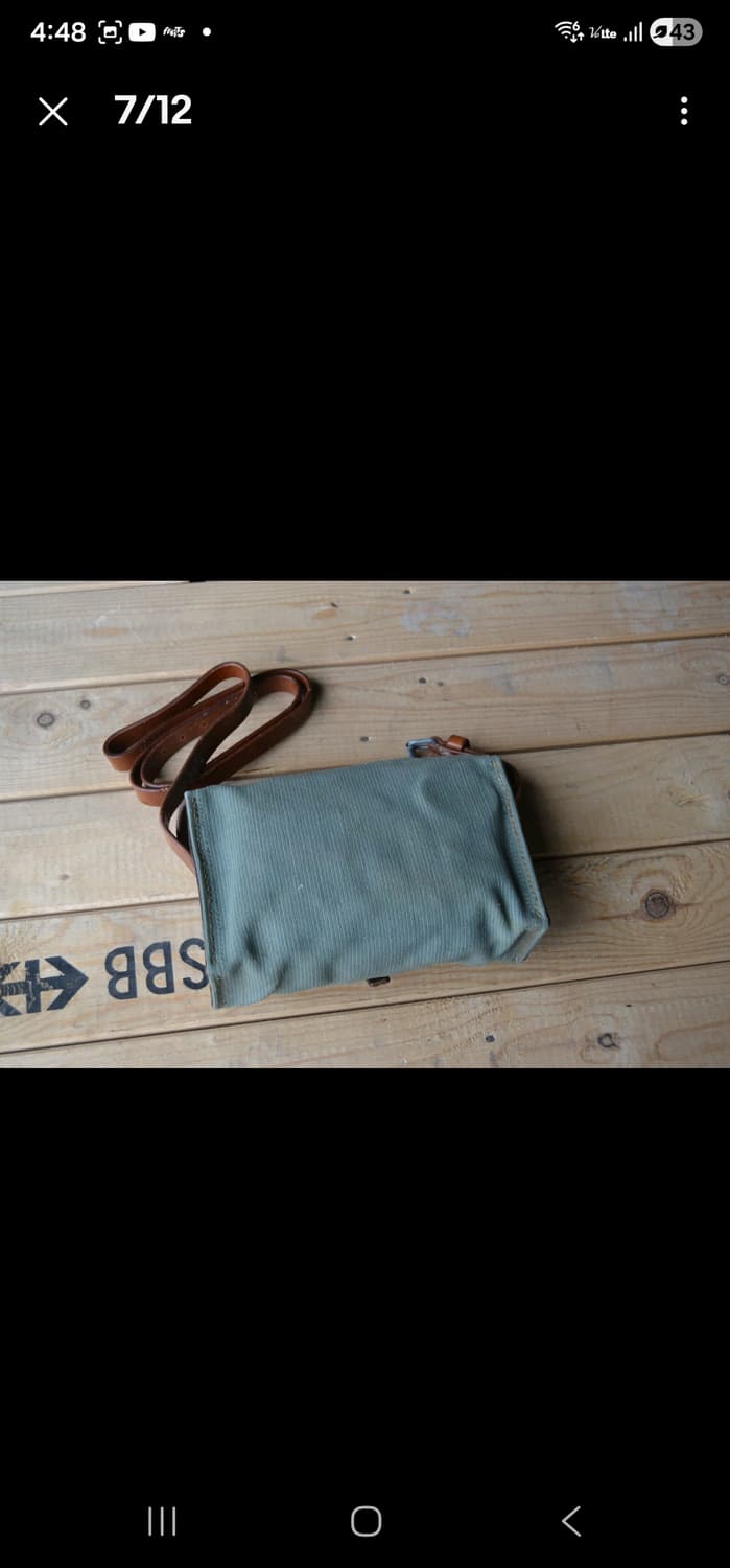 스위스군 캔버스 가죽 가방 상품이미지7