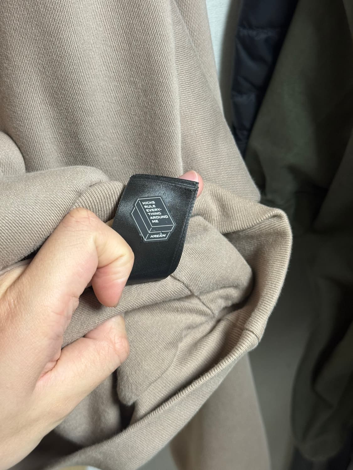 [XXL] 이지 갭 도브 슈렁큰 후드 베이지 상품이미지6