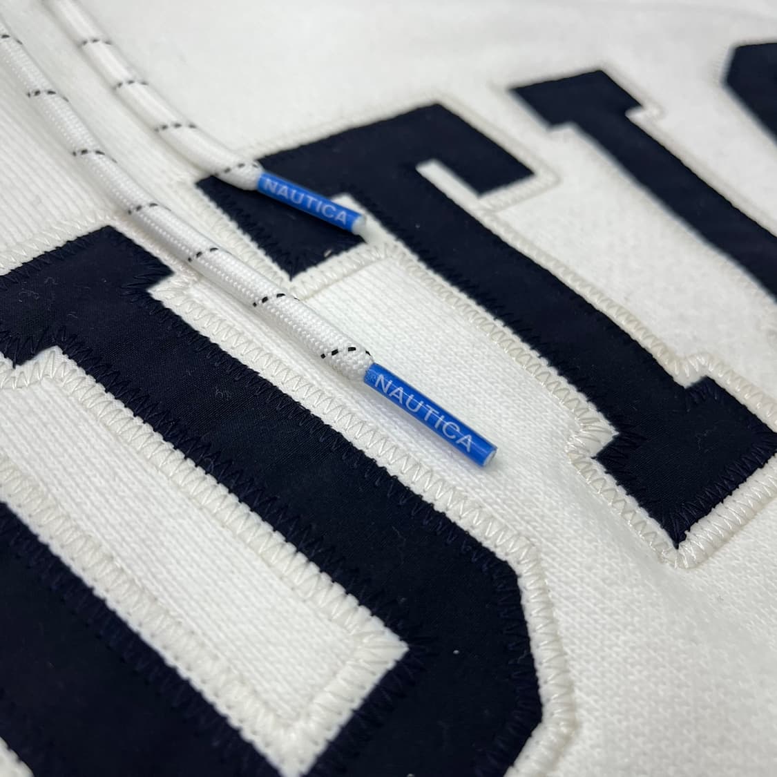 노티카 NAUTICA 아치형 로고 후드티 오버핏 화이트 상품이미지4