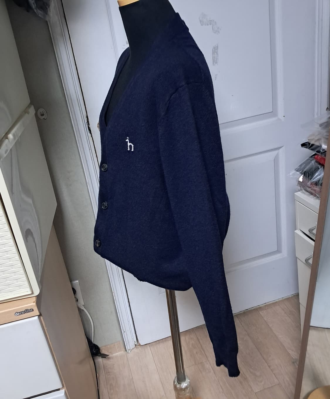 헤지스 골프 카카오 남성 네이비 가디건 100~날씬105 상품이미지3