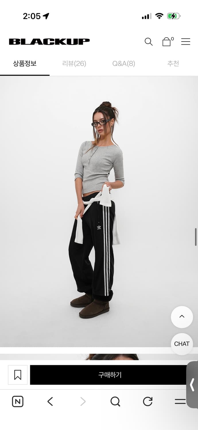 블랙업 텐션 스텐다드 헨리넥 7부티  상품이미지2