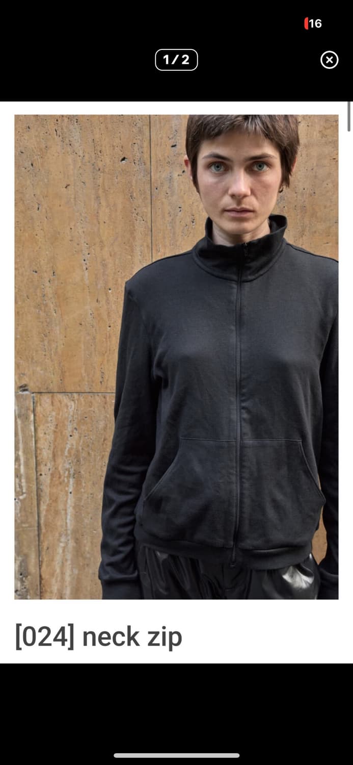 머듈 넥집업 2사이즈 블랙 상품이미지1