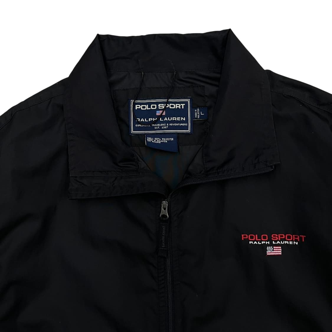 폴로 랄프로렌 자수로고 블랙 윈드브레이커 L 상품이미지3