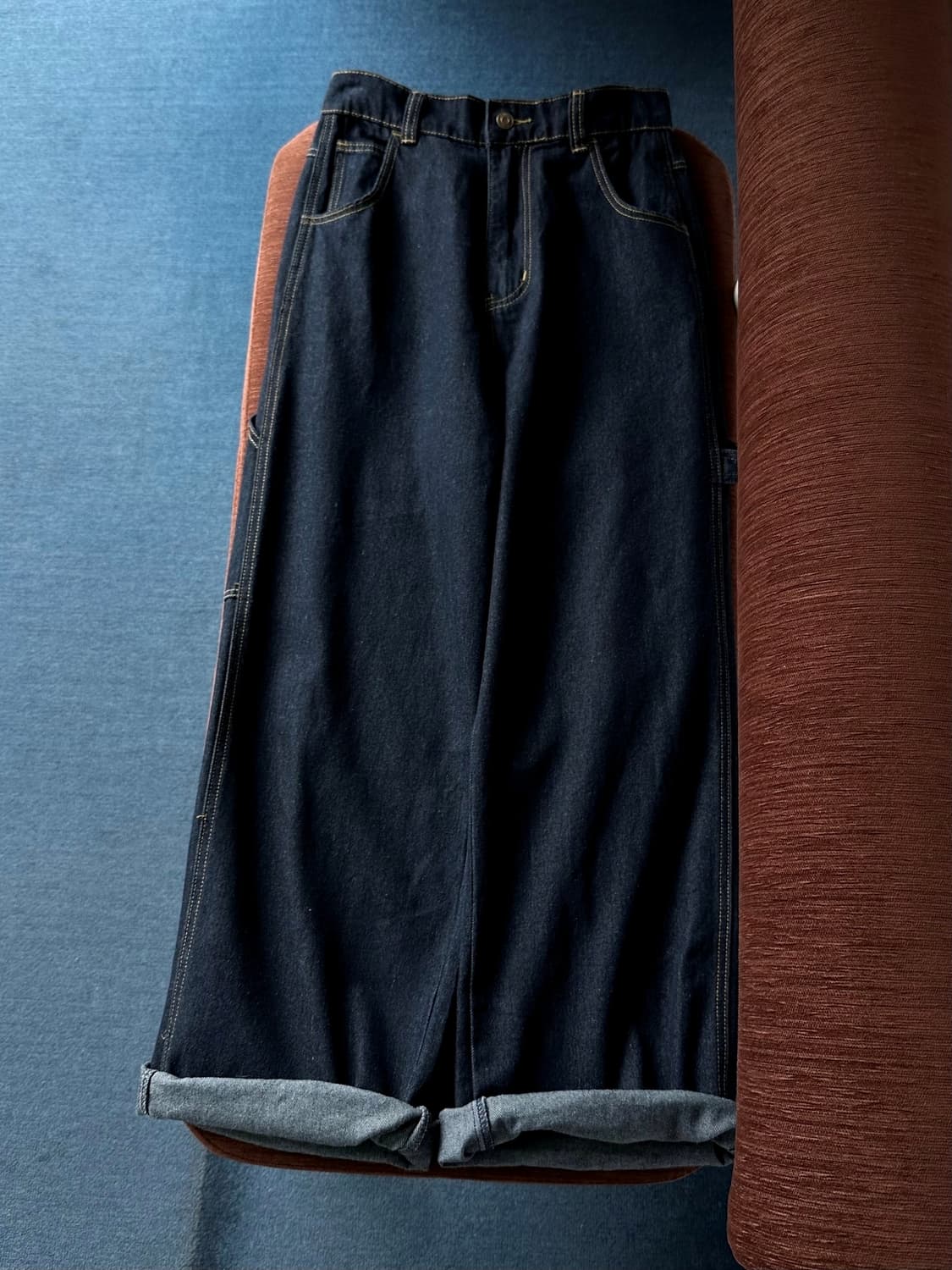 Denim wide design painter pants 상품이미지6