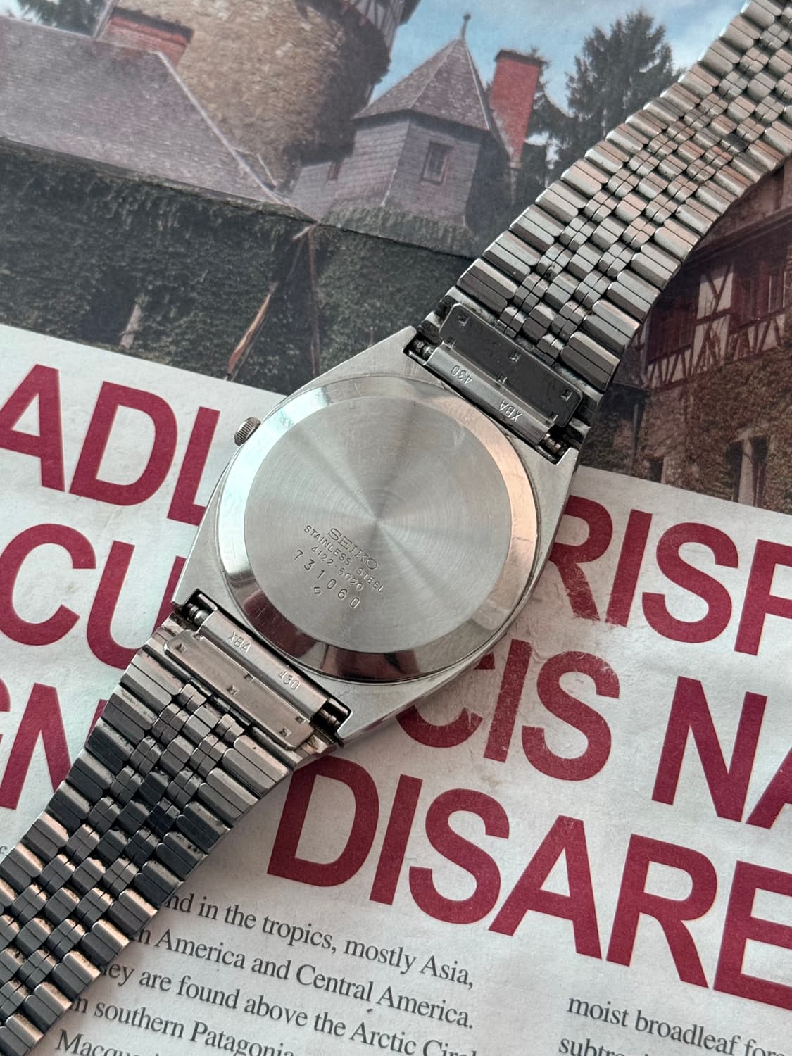 세이코 Seiko 쿼츠 스퀘어 Date 상품이미지3