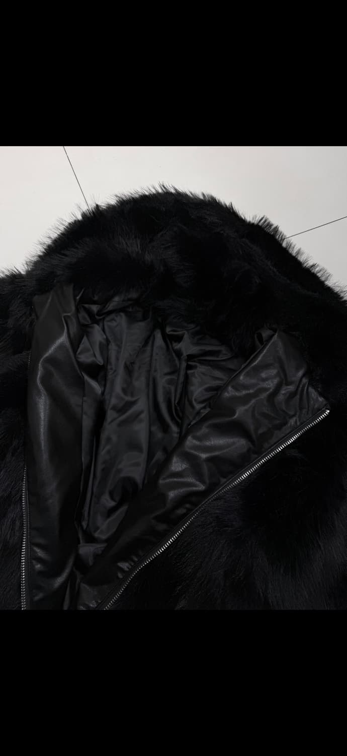 빈티지 후드 퍼 가죽 자켓 상품이미지7