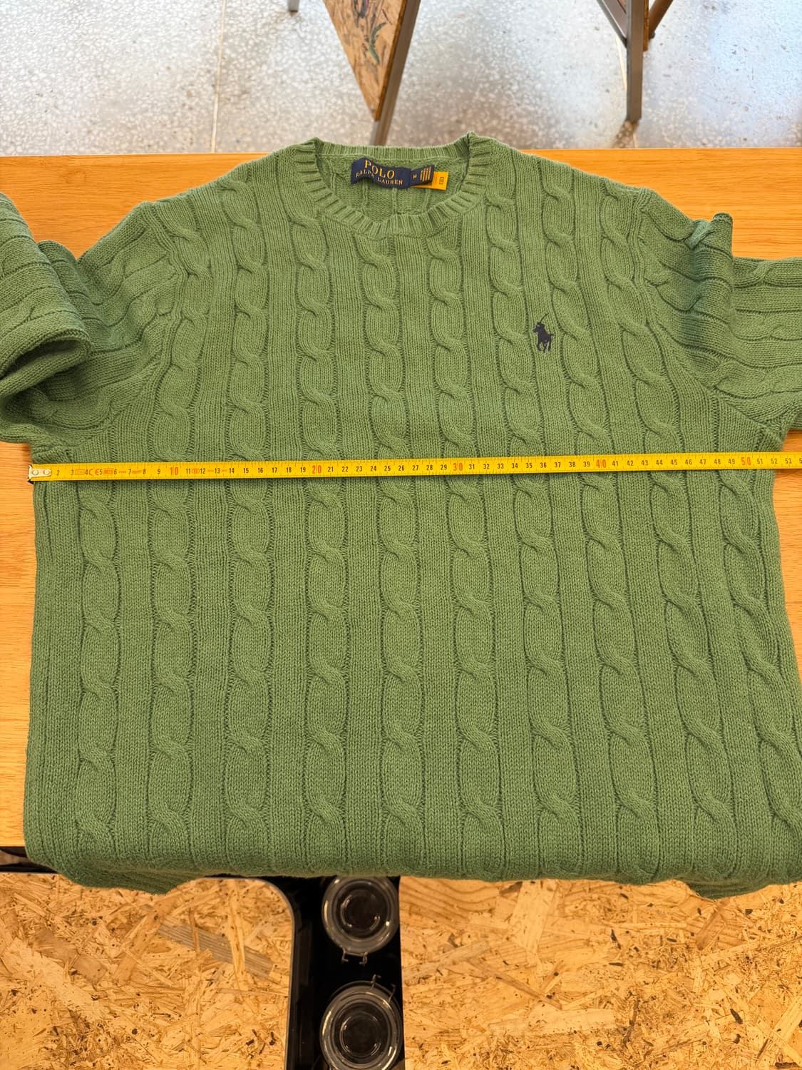 폴로 랄프로렌 코튼 케이블니트 그린 M 상품이미지6
