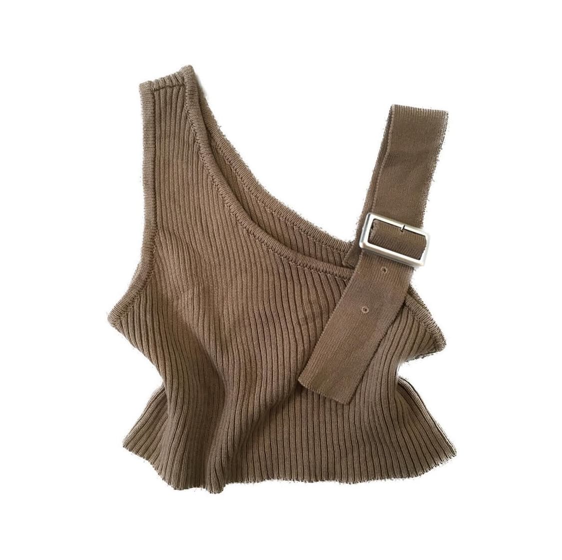 brown knit top 상품이미지1